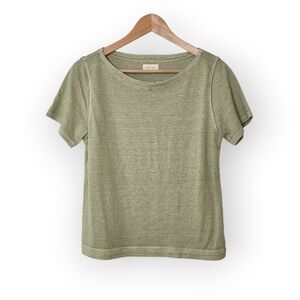 Poetry Women's Hemp & Organic Cotton Short Sleeve Shirt Size 6